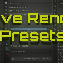 Add-on Save Render Presets Addon